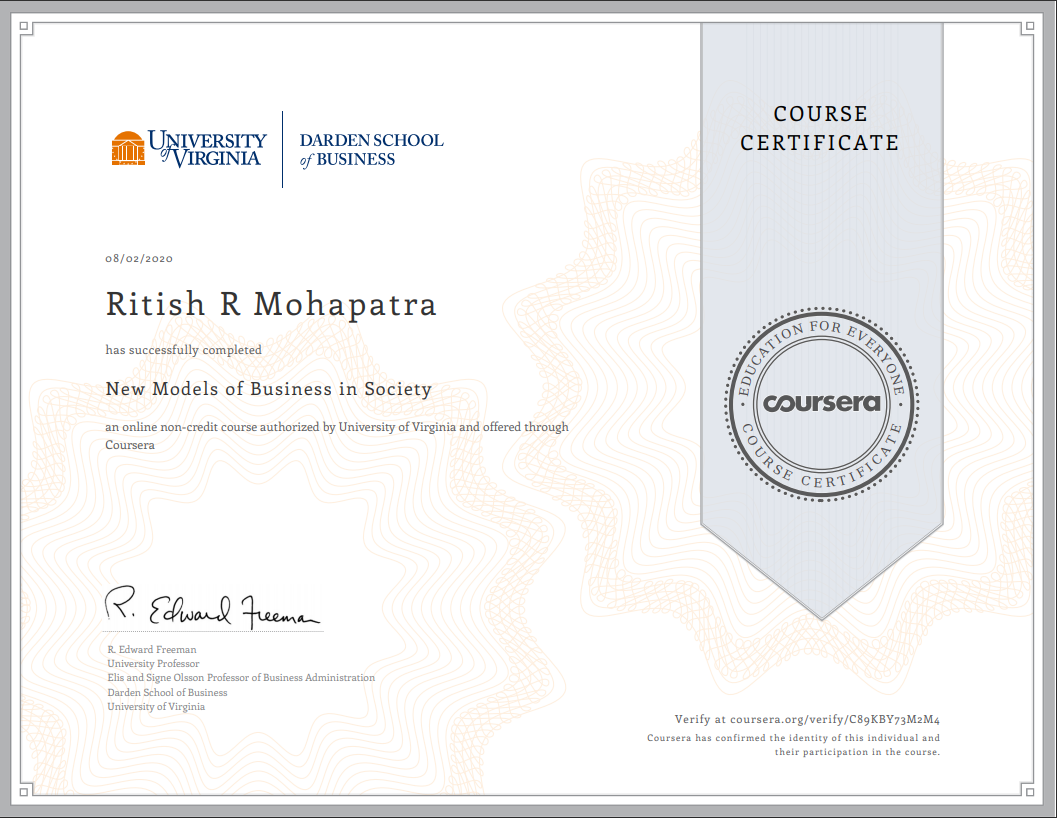 New Models of Business in Society